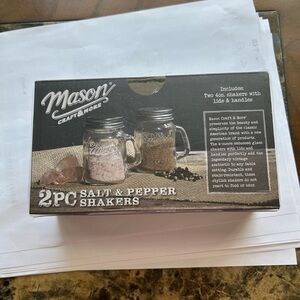 Mason Craft & More Salt and Pepper Shakers